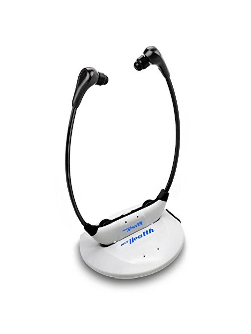 Pyle Bluetooth Wireless TV Amplifier Headset, Noise-Canceling, Rechargeable